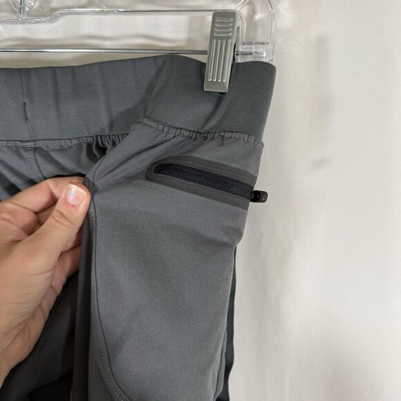 Under Armour Pants Women's Medium Grey Pull On Elastic Waist Drawstring Pockets - Picture 13 of 13